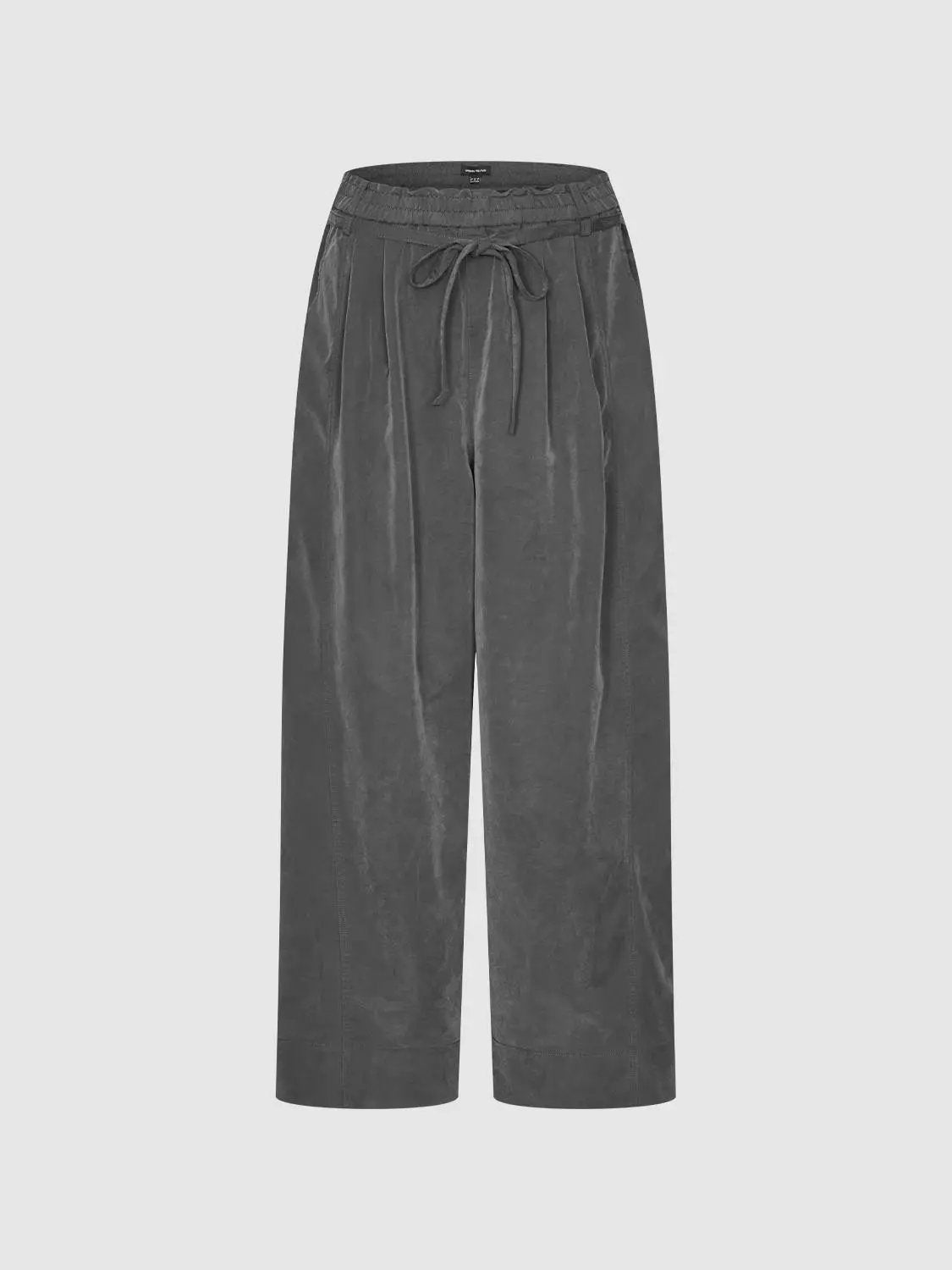 Effortless Draped Drawstring Wide Leg Pants - Image 2