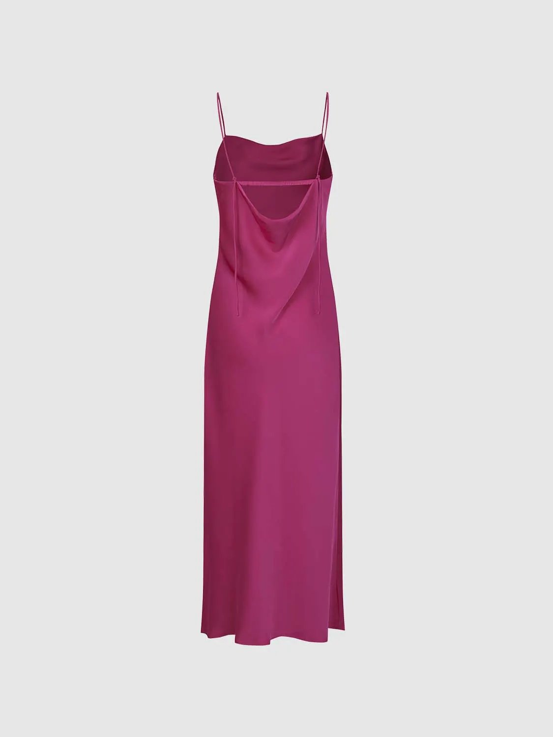 Strappy Maxi Dresses With Sleek Silhouette Magenta Dresses - Image 2
