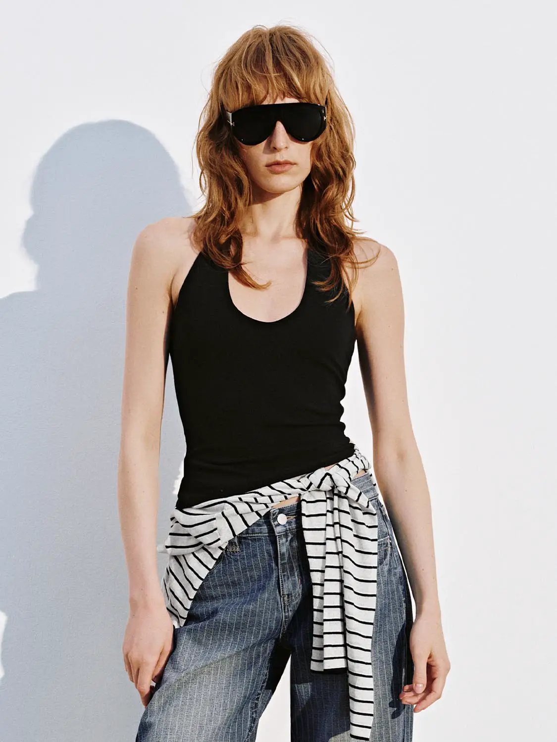 Soft Cotton Blend Halter Neck Lightweight Tank Top - Image 11