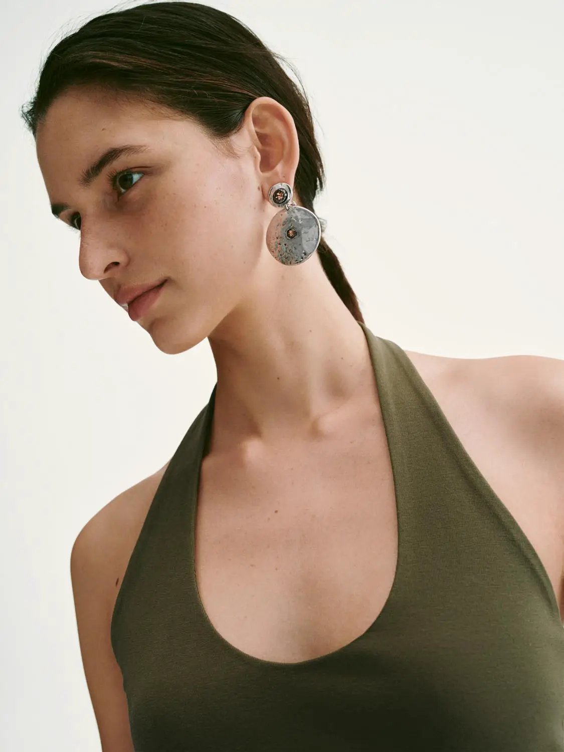 Soft Cotton Blend Halter Neck Lightweight Tank Top - Image 5