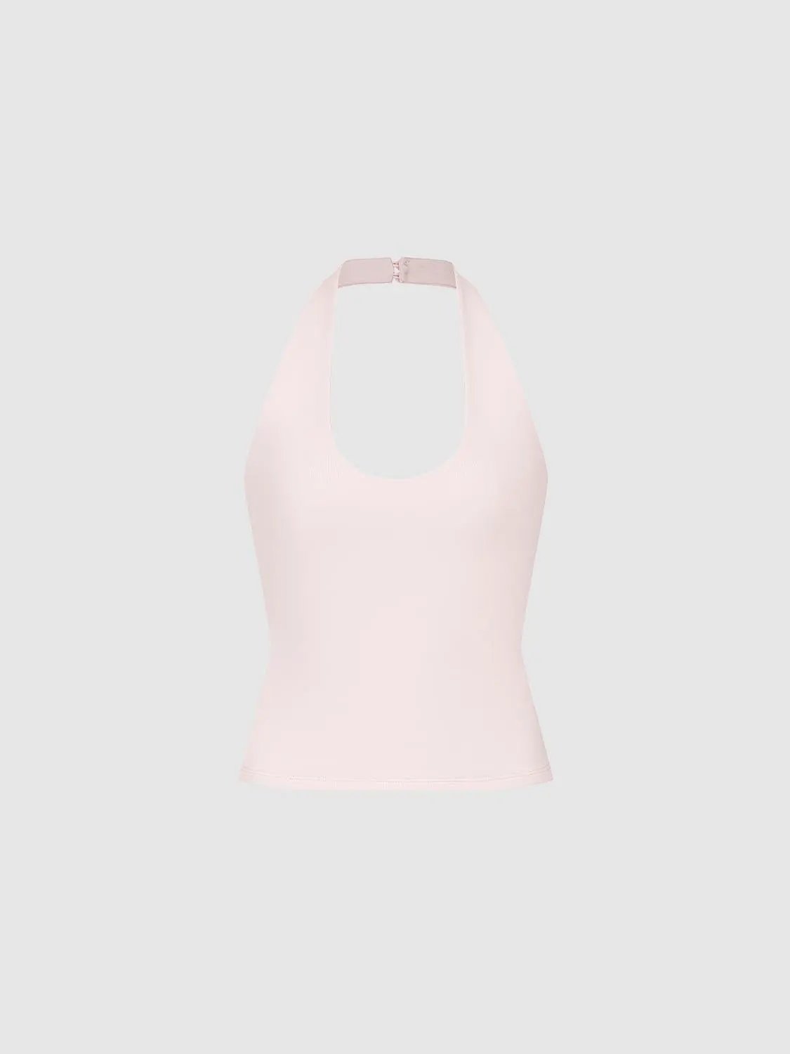 Soft Cotton Blend Halter Neck Lightweight Tank Top - Image 25