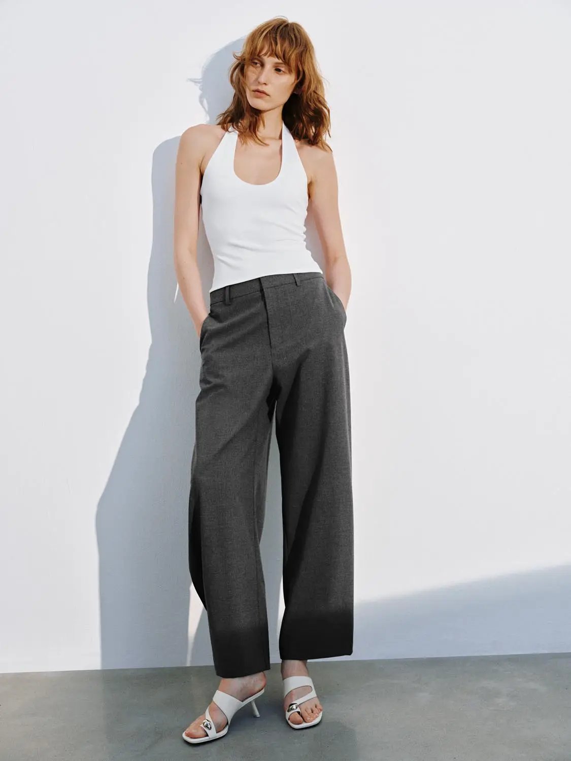 Soft Cotton Blend Halter Neck Lightweight Tank Top - Image 28