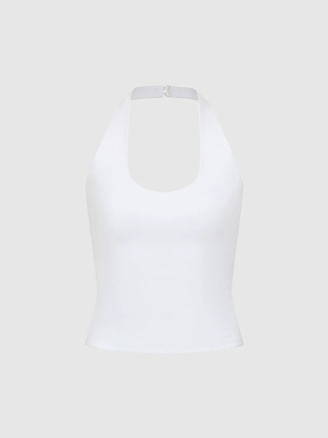 Soft Cotton Blend Halter Neck Lightweight Tank Top - Image 31