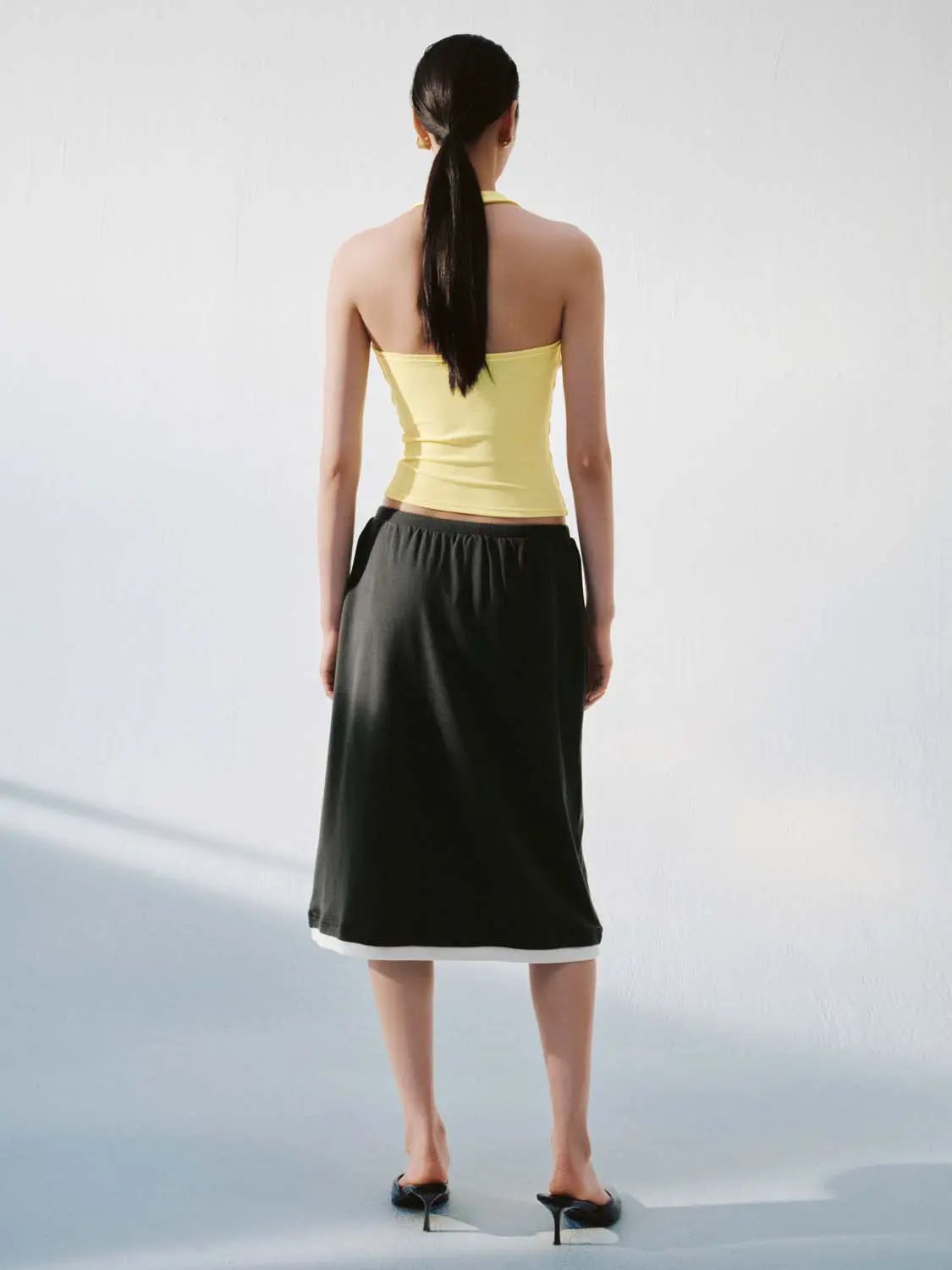 Soft Cotton Blend Halter Neck Lightweight Tank Top - Image 38