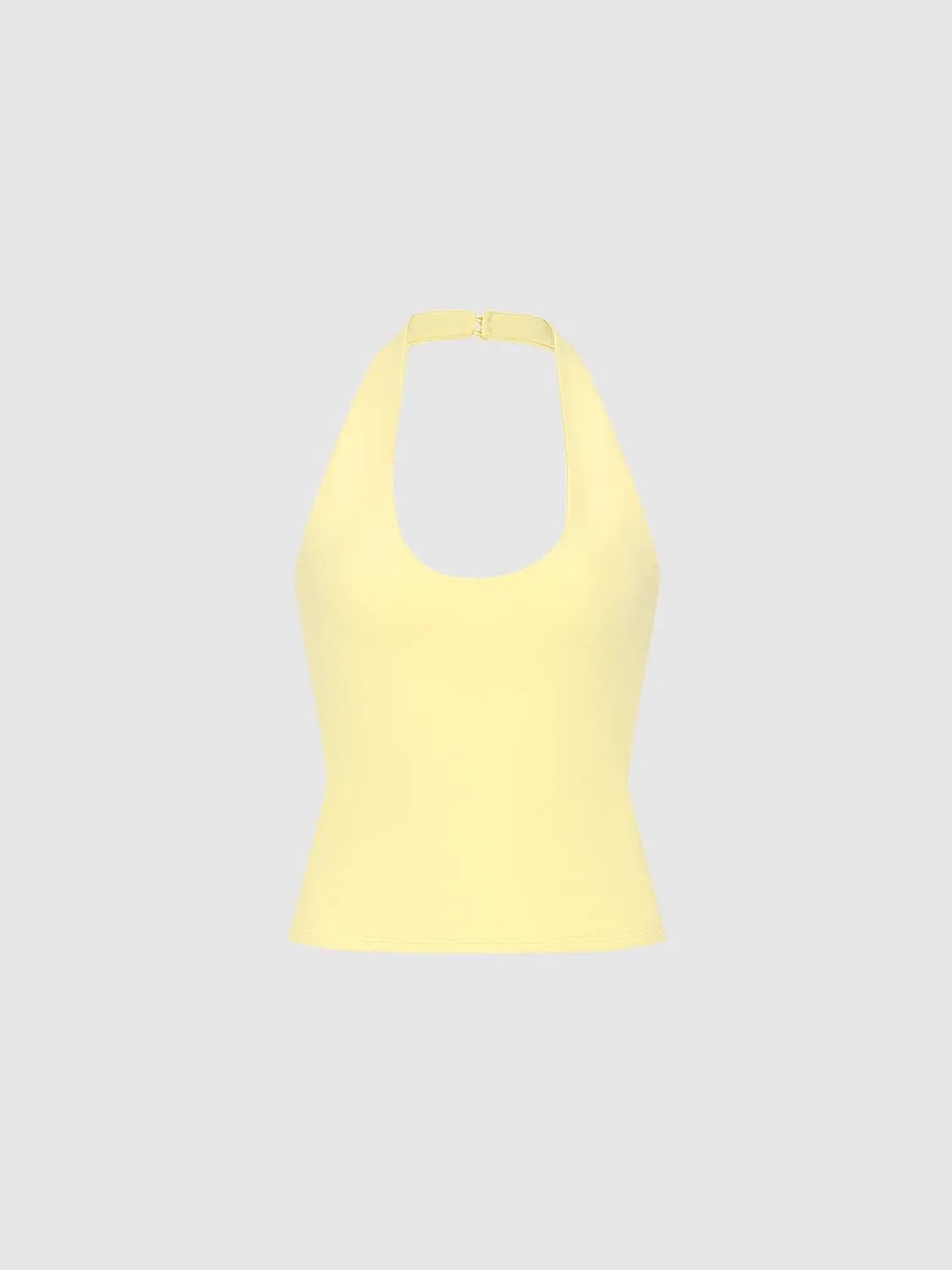 Soft Cotton Blend Halter Neck Lightweight Tank Top - Image 39