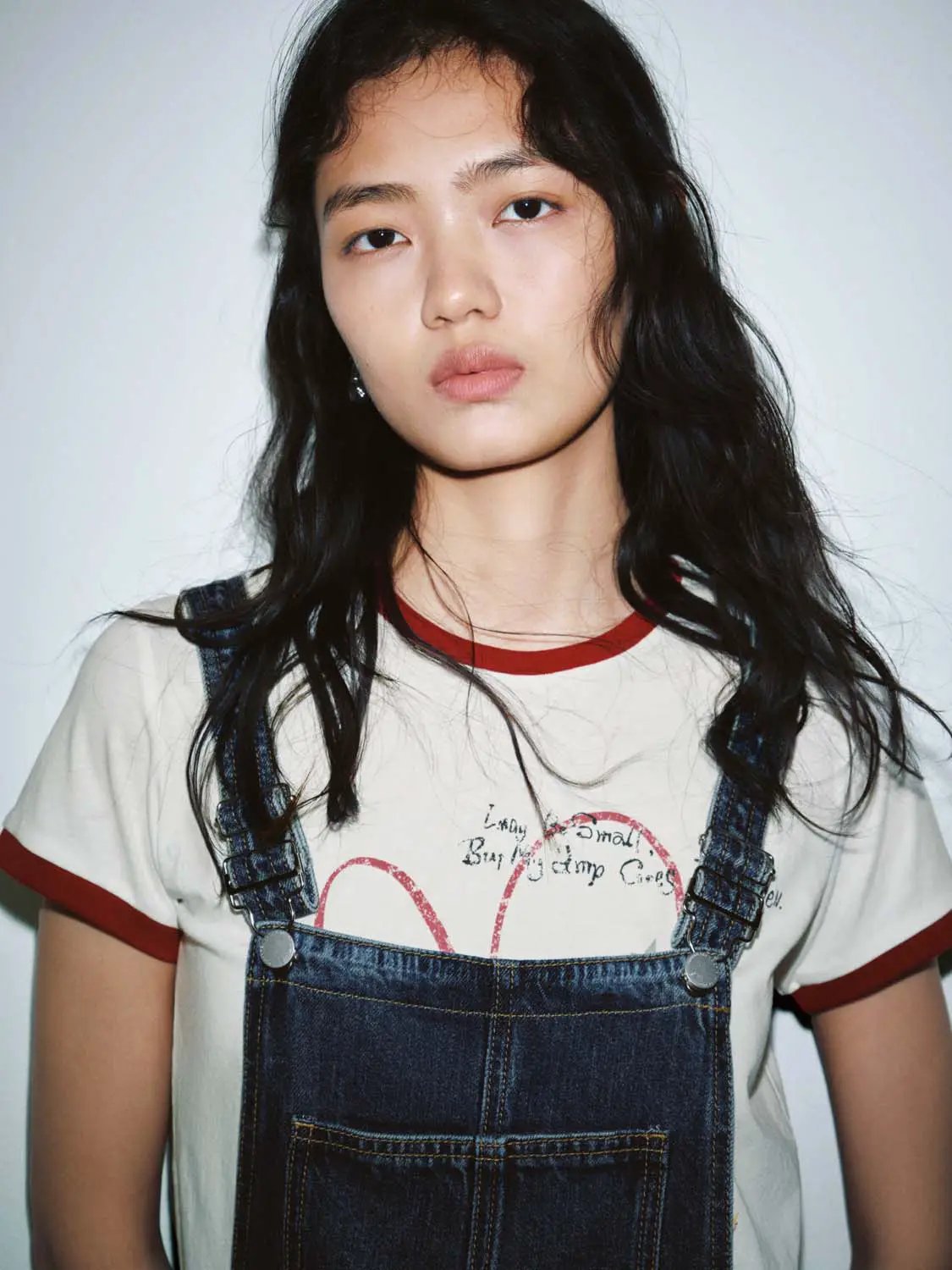 Cotton Denim Pinafore Pleated Mini Dresses - Image 3